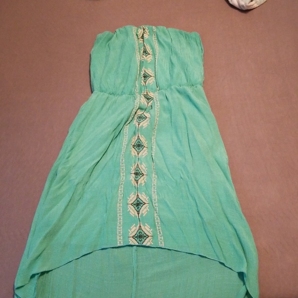 Strapless highlow dress